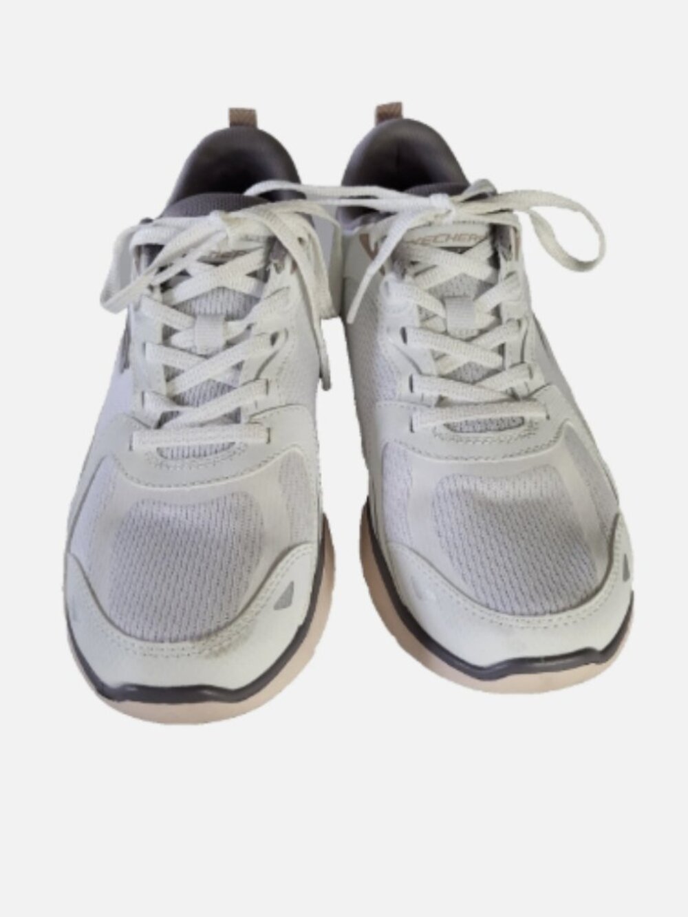 Skechers Women's Size 7 White Gray Pink Sneakers Flex Appeal 5.0 Retro Rush - Picture 3 of 15